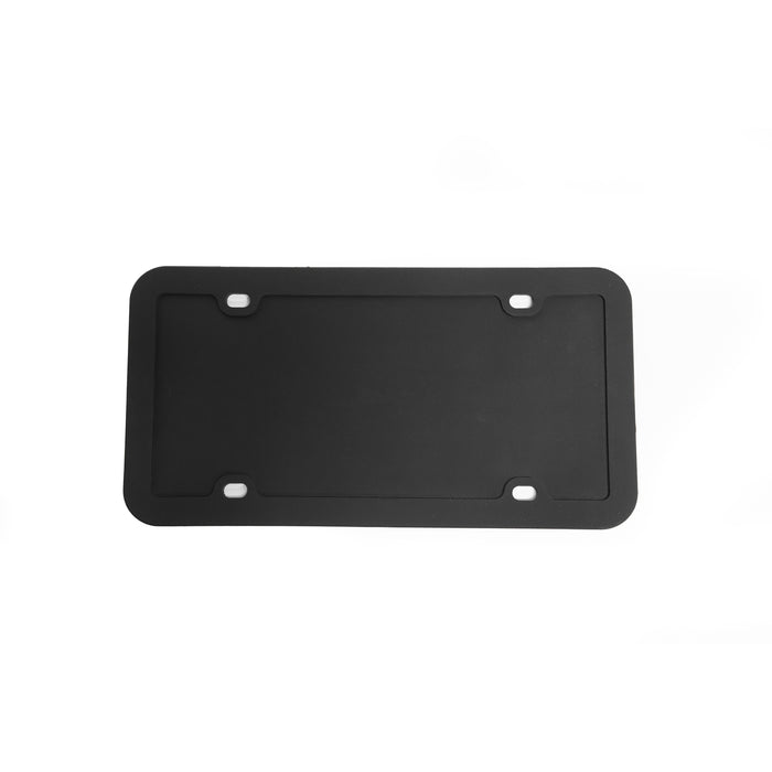 Black Silicone License Plate Frame