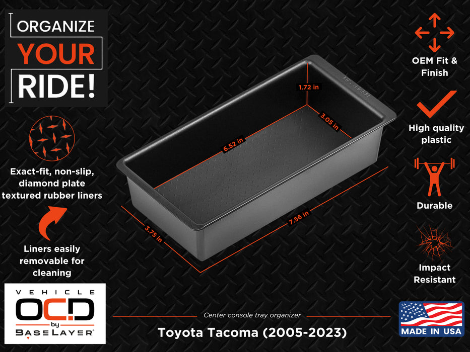 Center Console Tray For Tacoma (2005-2023)