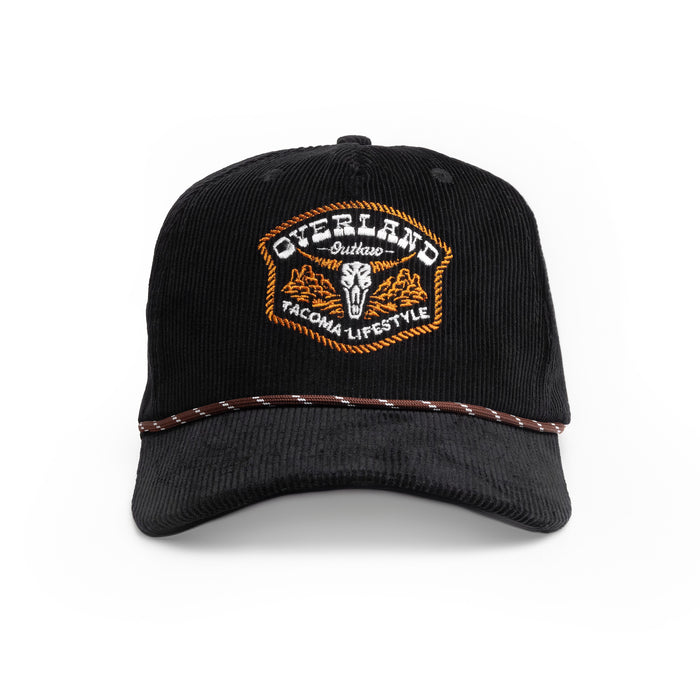 Tacoma Lifestyle Overland Outlaw Black Corduroy Hat