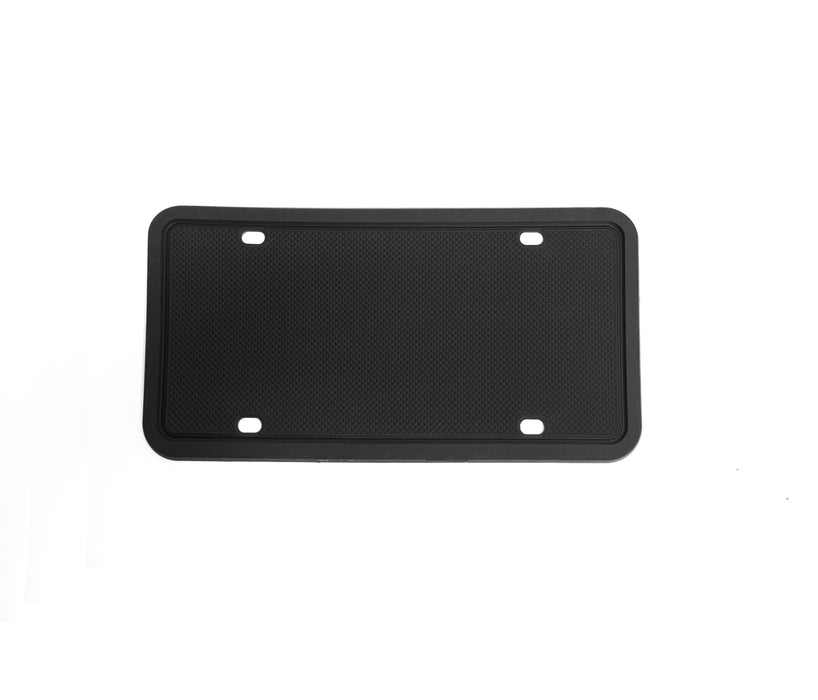 Black Silicone License Plate Frame