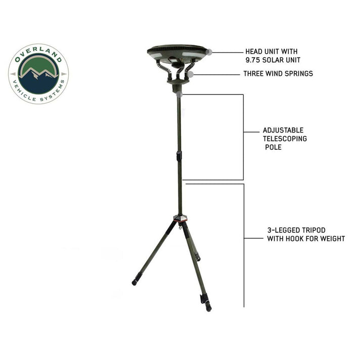 Overland Vehicle Systems Wild Land Camping Gear UFO Solar Light