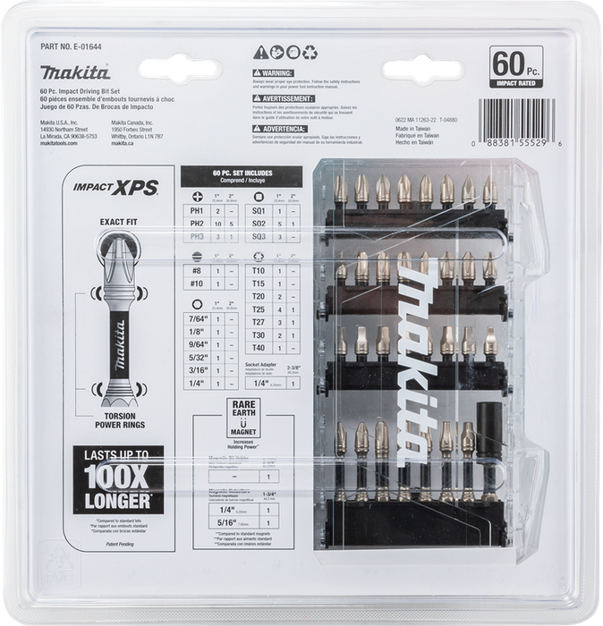 Makita Impact 60 PC. Bit Set